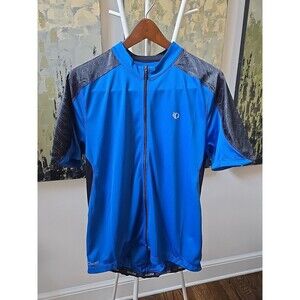 Pearl Izumi Select Series Mens Cycling Jersey Shirt XL Blue Full Zip Back Pocket